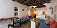 L'intérieur du studio Konaki à Kastro Sifnos